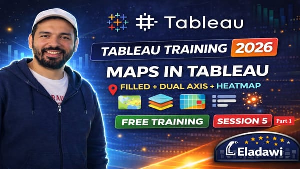 Tableau Training 2026: Tableau Maps Made Easy | Filled, Points, Dual Axis & Heatmaps (Session 5)